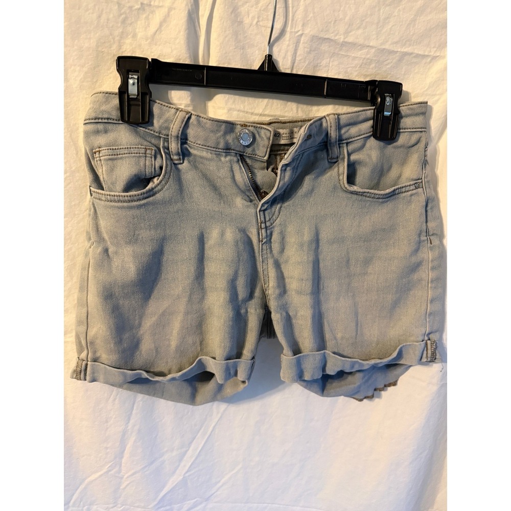Denim Co Light Wash Cuffed Jean Shorts Womens Size 6 Blue Denim Casual Summer